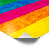 Farbiges Handabdruck-Abs tractmuster Poster (Ecke)