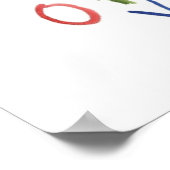 Farbiges handgemaltes Alphabet-Poster Poster (Ecke)