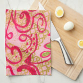 Farbiges Handtuch (Viertel Falte)