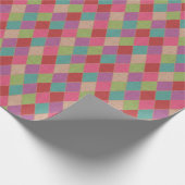 Farbiges Harlequin Diamonds Wrapping Paper Geschenkpapier (Ecke)