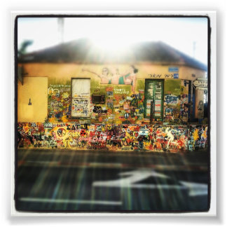 Farbiges Haus Fotodruck