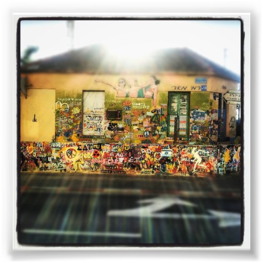 Farbiges Haus Fotodruck (Vorne)