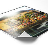 Farbiges Haus Fotodruck (Ecke)