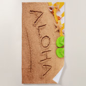 Farbiges Hawaii Aloha Summer Beach Handtuch (Vorderseite)