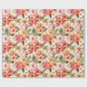 Farbiges hawaiisches Muster ID1092 Geschenkpapier (Flach)