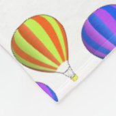 Farbiges Heißluftballonmuster Fleecedecke (Ecke)