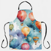 Farbiges Heißluftballonmuster Schürze (Vorderseite)