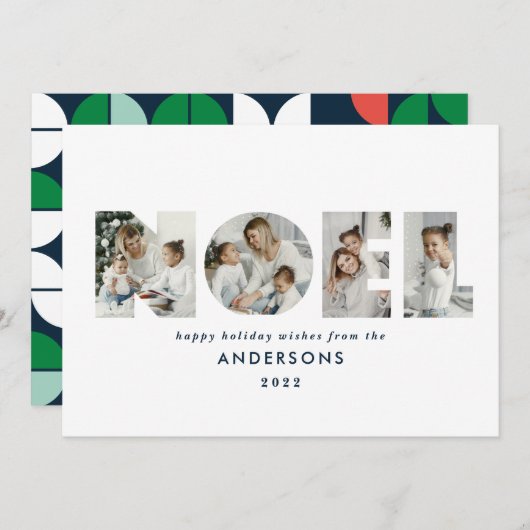 Farbiges helles Weihnachten Weihnachtsgeometrie 4  (Vorne/Hinten)