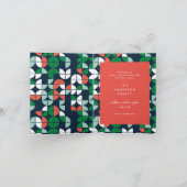 Farbiges helles Weihnachten Weihnachtsgeometrische (Innenseite)