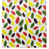 Farbiges Herbstleaf-Muster Duschvorhang (Vorderseite)