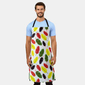 Farbiges Herbstleaf-Muster Schürze (Getragen)