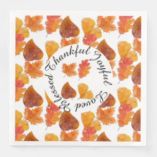 Farbiges Herbstleaves Foliage Celebration Party Serviette