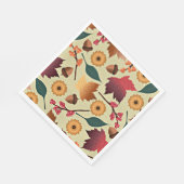 Farbiges Herbstmuster Serviette (Ecke)