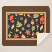Farbiges Herbstmuster Sherpadecke (Vorderseite (Horizontal))