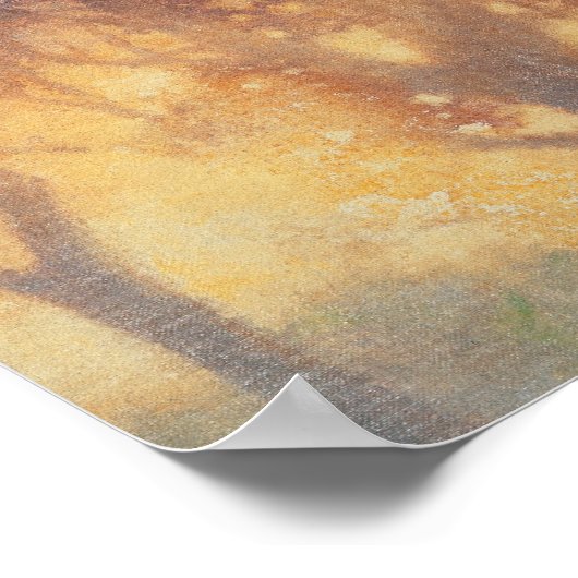 Farbiges Herbstposter Poster (Ecke)