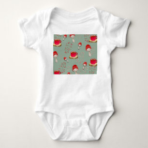 Farbiges Herbstwasserfarbmuster Baby Strampler