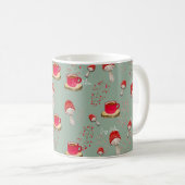 Farbiges Herbstwasserfarbmuster Kaffeetasse (VorderseiteRechts)