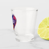 Farbiges Herz XOXO- Schnapsglas (Rechts)