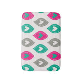 Farbiges Herzmuster Badematte (Vorderseite Vertikal)