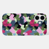 Farbiges Herzmuster Case-Mate iPhone Hülle (Rückseite (Horizontal))