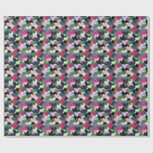 Farbiges Herzmuster Geschenkpapier (Flach)