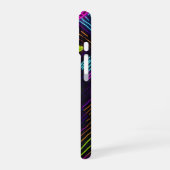 Farbiges Herzmuster iPhone 16 Hülle (Linke Seite)