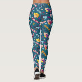 Farbiges Herzmuster Leggings (Rückseite)