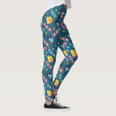 Farbiges Herzmuster Leggings (Rechts)