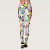 Farbiges Herzmuster Leggings (Rückseite)