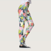 Farbiges Herzmuster Leggings (Rechts)
