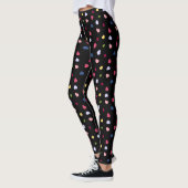 Farbiges Herzmuster Leggings (Links)
