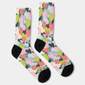 Farbiges Herzmuster Socken (Rechts)