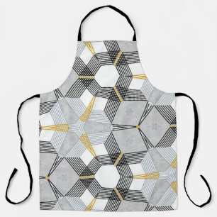 Farbiges Hexagon-Quadrat: geometrisches Kaleidosko Schürze