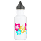 Farbiges Hibiskus-Design Trinkflasche (Links)