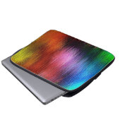 Farbiges Hintergrundmuster Laptopschutzhülle (Vorne Knopf)