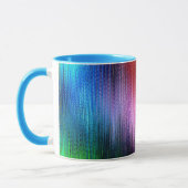 Farbiges Hintergrundmuster Tasse (Links)