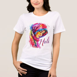 Farbiges Holi-Frauen-T-Shirt Tri-Blend Shirt