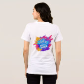 Farbiges Holi-Frauen-T-Shirt Tri-Blend Shirt (Rückseite voll)