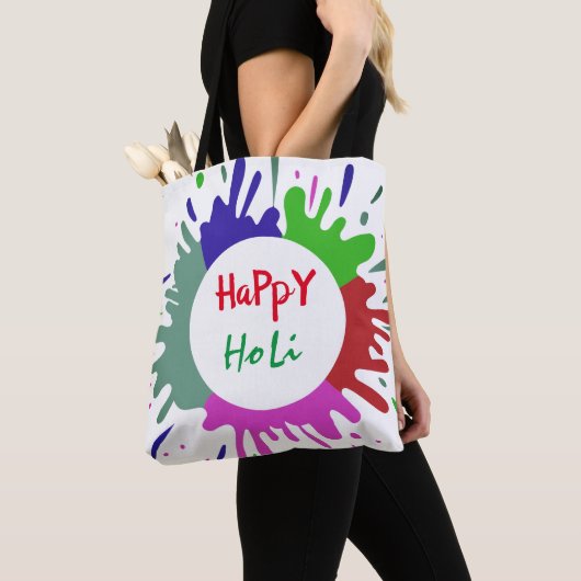 Farbiges Holi-Muster Tasche (Von Nahem)