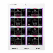 Farbiges, holografisches Gesicht Serum Label (Vorne)