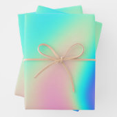 Farbiges holografisches Wrapping Paper 2 Geschenkpapier Set (Beispiel)