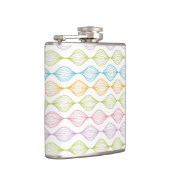 Farbiges horizontales Ogemuster Flachmann (Rechts)