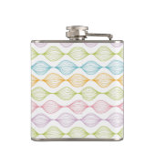 Farbiges horizontales Ogemuster Flachmann (Rückseite)