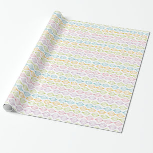 Farbiges horizontales Ogemuster Geschenkpapier