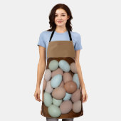 Farbiges Hühnereier Schürze (Getragen)