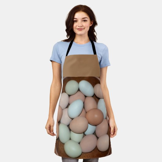 Farbiges Hühnereier Schürze (Getragen)