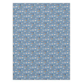 Farbiges Hühnermuster Denim Blue Tischdecke (Vorderseite)