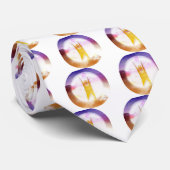 Farbiges Humanitätssymbol Krawatte (Gerollt)