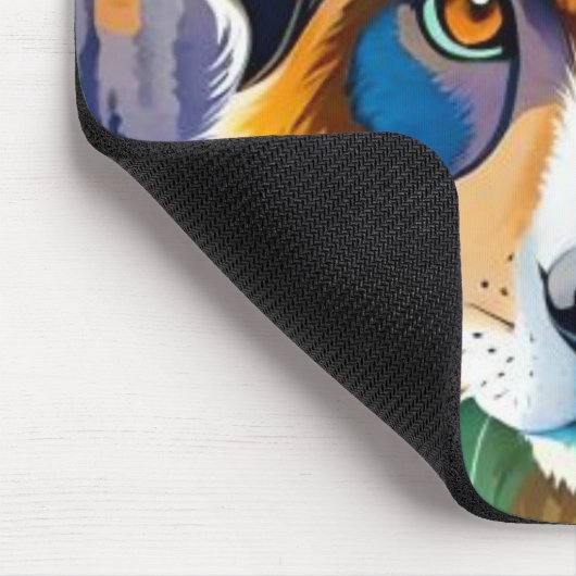 Farbiges Hundegesicht nah Mousepad (Ecke)