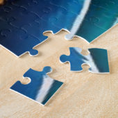 Farbiges Hundegesicht nah Puzzle (Seite)